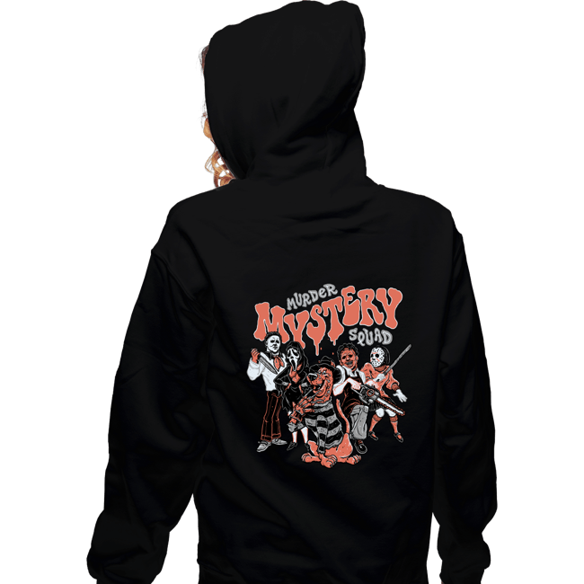 Daily_Deal_Shirts Zippered Hoodies, Unisex / Small / Black Murder Mystery Squad