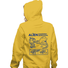 Load image into Gallery viewer, Secret_Shirts Zippered Hoodies, Unisex / Small / White Alien Guide
