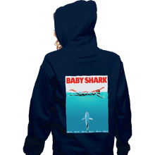 Load image into Gallery viewer, Shirts Zippered Hoodies, Unisex / Small / Navy Baby Shark
