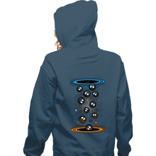 Load image into Gallery viewer, Shirts Zippered Hoodies, Unisex / Small / Indigo Blue Soot Portals
