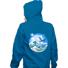 Load image into Gallery viewer, Secret_Shirts Zippered Hoodies, Unisex / Small / Royal Blue Wave Off Pandora
