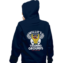 Load image into Gallery viewer, Shirts Pullover Hoodies, Unisex / Small / Navy Willie&#39;s Training Grounds
