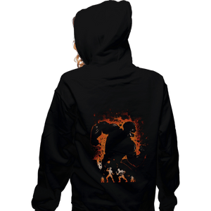Shirts Zippered Hoodies, Unisex / Small / Black Armored Titan