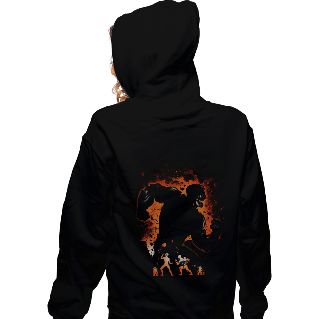 Shirts Zippered Hoodies, Unisex / Small / Black Armored Titan
