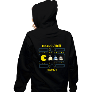 Secret_Shirts Zippered Hoodies, Unisex / Small / Black Arcade Spirits