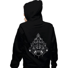 Load image into Gallery viewer, Shirts Zippered Hoodies, Unisex / Small / Black Hallows Tattoo
