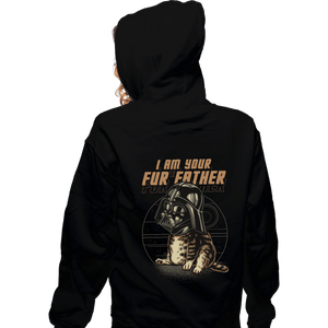 Daily_Deal_Shirts Zippered Hoodies, Unisex / Small / Black Vader Cat