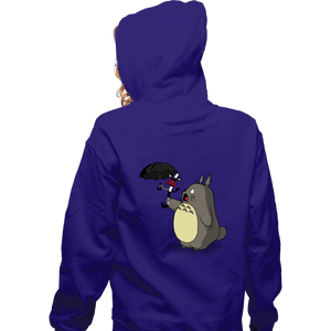 Shirts Zippered Hoodies, Unisex / Small / Violet Aaahh! Fake Umbrella!