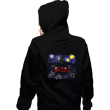 Load image into Gallery viewer, Daily_Deal_Shirts Zippered Hoodies, Unisex / Small / Black Starry Neo-Tokyo

