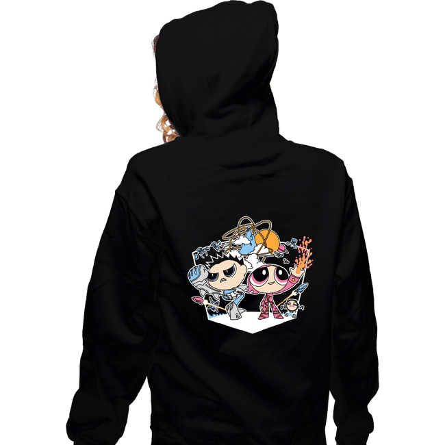 Secret_Shirts Zippered Hoodies, Unisex / Small / Black Shark & Lava