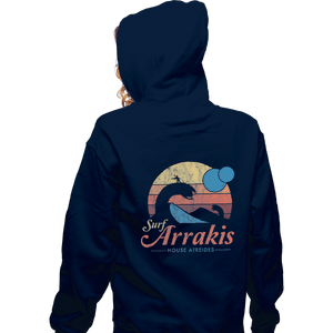 Shirts Zippered Hoodies, Unisex / Small / Navy Surf Arrakis