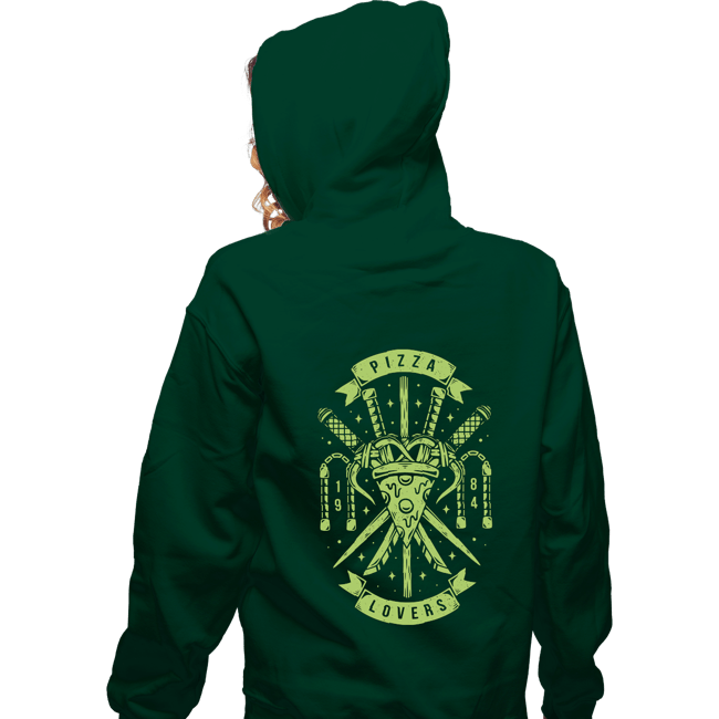 Secret_Shirts Zippered Hoodies, Unisex / Small / Irish Green The Pizza Lovers