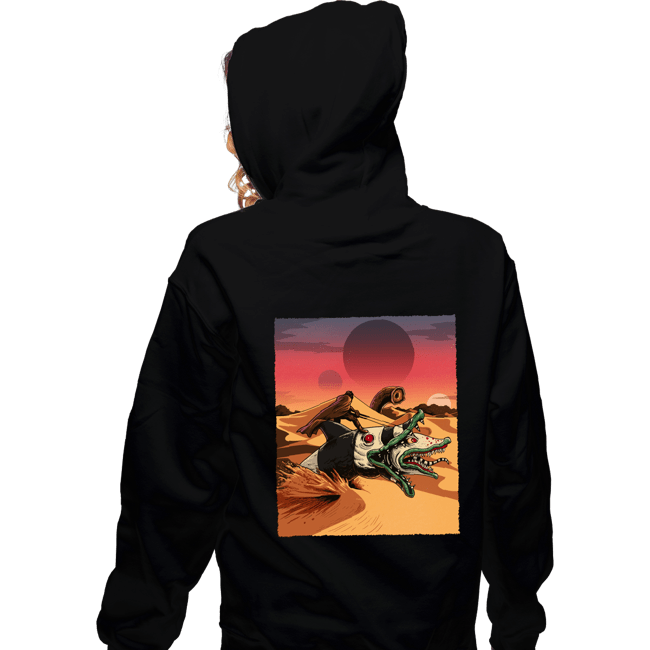 Daily_Deal_Shirts Zippered Hoodies, Unisex / Small / Black Wormrider