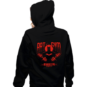 Daily_Deal_Shirts Zippered Hoodies, Unisex / Small / Black Bat Gym