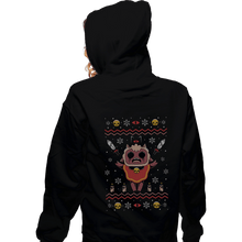 Load image into Gallery viewer, Shirts Zippered Hoodies, Unisex / Small / Black Lamb Christmas
