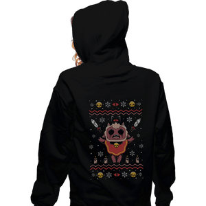 Shirts Zippered Hoodies, Unisex / Small / Black Lamb Christmas