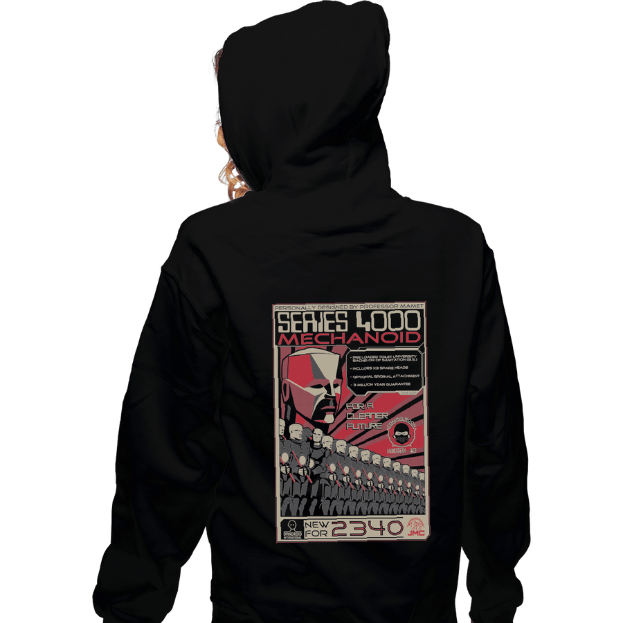 Shirts Pullover Hoodies, Unisex / Small / Black Series 4000 Mechanoid