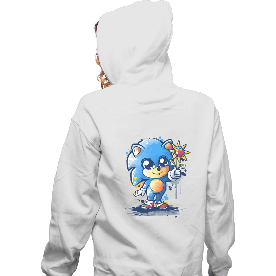 Shirts Pullover Hoodies, Unisex / Small / White Little Baby Hedgehog