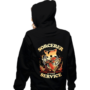 Daily_Deal_Shirts Zippered Hoodies, Unisex / Small / Black Sorcerer's Call