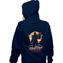 Load image into Gallery viewer, Shirts Zippered Hoodies, Unisex / Small / Navy Retro Mad Titan
