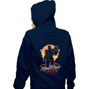 Shirts Zippered Hoodies, Unisex / Small / Navy Retro Mad Titan