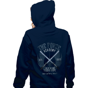 Daily_Deal_Shirts Zippered Hoodies, Unisex / Small / Navy The Force Academy