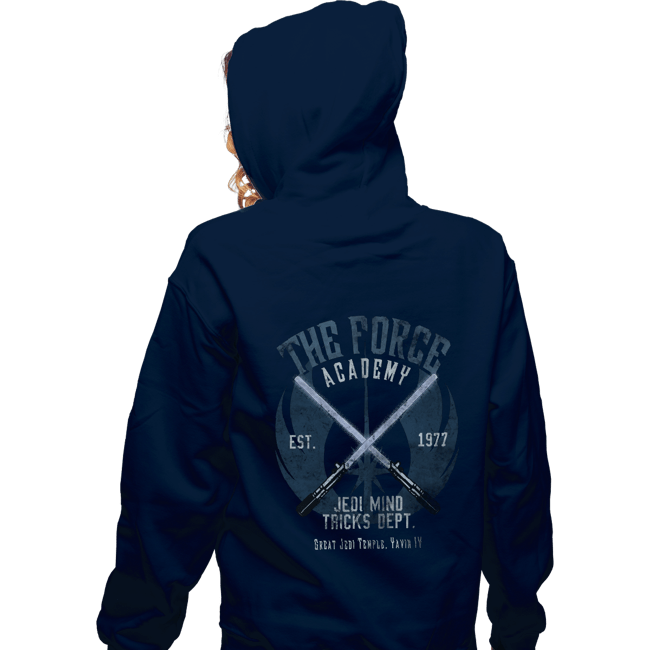 Daily_Deal_Shirts Zippered Hoodies, Unisex / Small / Navy The Force Academy