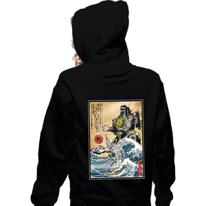 Daily_Deal_Shirts Zippered Hoodies, Unisex / Small / Black Dragonzord In Japan