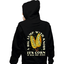 Load image into Gallery viewer, Secret_Shirts Zippered Hoodies, Unisex / Small / Black It&#39;s Corn
