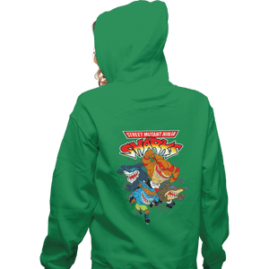 Shirts Pullover Hoodies, Unisex / Small / Irish Green Street Mutant Ninja Sharks