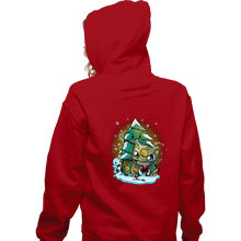 Load image into Gallery viewer, Secret_Shirts Zippered Hoodies, Unisex / Small / Red Bulby Christmas
