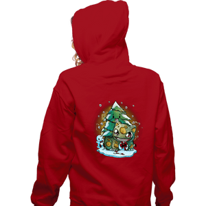 Secret_Shirts Zippered Hoodies, Unisex / Small / Red Bulby Christmas