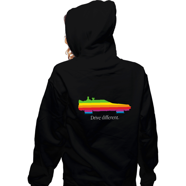 Secret_Shirts Zippered Hoodies, Unisex / Small / Black Drive Different
