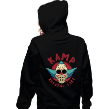 Load image into Gallery viewer, Daily_Deal_Shirts Zippered Hoodies, Unisex / Small / Black Kamp Krystal Lake
