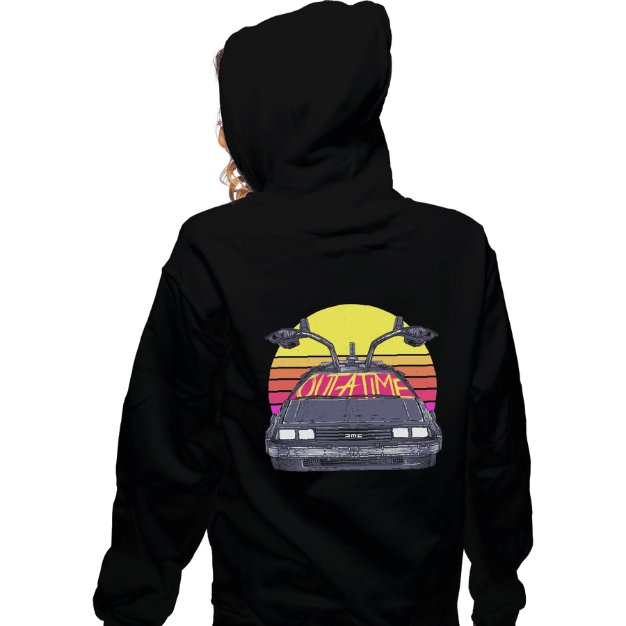 Shirts Pullover Hoodies, Unisex / Small / Black Outatime In The 80s