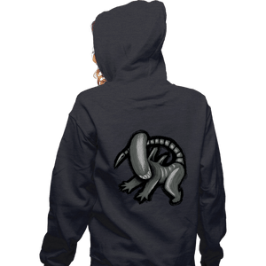 Secret_Shirts Zippered Hoodies, Unisex / Small / Dark Heather Xeno King