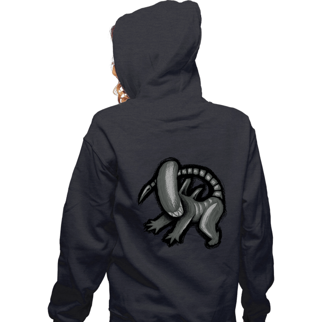 Secret_Shirts Zippered Hoodies, Unisex / Small / Dark Heather Xeno King