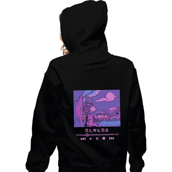 Daily_Deal_Shirts Zippered Hoodies, Unisex / Small / Black Sadness & Sorrow