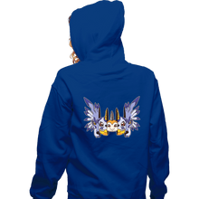 Load image into Gallery viewer, Daily_Deal_Shirts Zippered Hoodies, Unisex / Small / Royal Blue Digital Friendship

