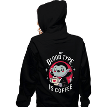 Load image into Gallery viewer, Shirts Pullover Hoodies, Unisex / Small / Black Coffee Vampire
