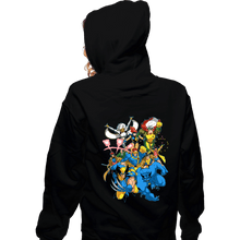 Load image into Gallery viewer, Secret_Shirts Zippered Hoodies, Unisex / Small / Black 90s Mutant
