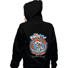 Load image into Gallery viewer, Daily_Deal_Shirts Zippered Hoodies, Unisex / Small / Black Frosty Christmas Adventures
