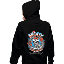 Load image into Gallery viewer, Daily_Deal_Shirts Zippered Hoodies, Unisex / Small / Black Frosty Christmas Adventures
