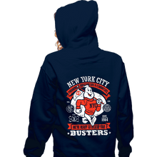 Load image into Gallery viewer, Daily_Deal_Shirts Zippered Hoodies, Unisex / Small / Navy NYC Busters
