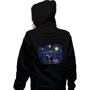 Daily_Deal_Shirts Zippered Hoodies, Unisex / Small / Black Starry Future