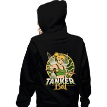 Load image into Gallery viewer, Daily_Deal_Shirts Zippered Hoodies, Unisex / Small / Black Tanker Bell
