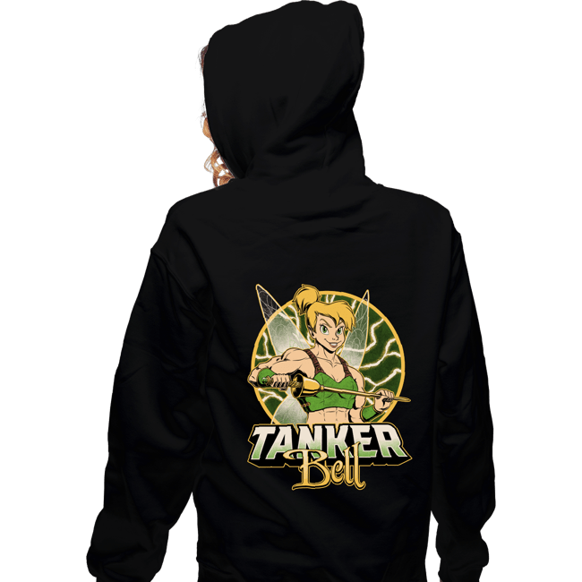 Daily_Deal_Shirts Zippered Hoodies, Unisex / Small / Black Tanker Bell