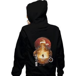 Shirts Pullover Hoodies, Unisex / Small / Black Sunset Samurai