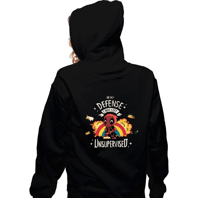 Shirts Zippered Hoodies, Unisex / Small / Black Unsupervised Deadpool