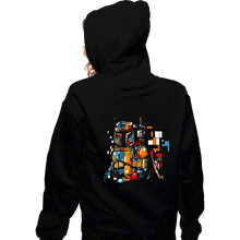 Load image into Gallery viewer, Daily_Deal_Shirts Zippered Hoodies, Unisex / Small / Black The Mondrianlorian
